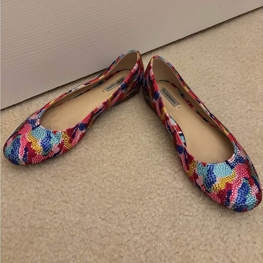 🎆5 for $25 Alex Marie Multicolor Sequin Flats - Picture 6 of 6